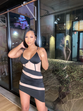 Load image into Gallery viewer, After Dark Mesh Slip Dress