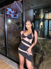 Load image into Gallery viewer, After Dark Mesh Slip Dress