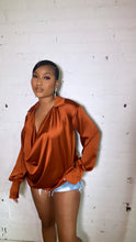 Load image into Gallery viewer, Honey Satin Blouse